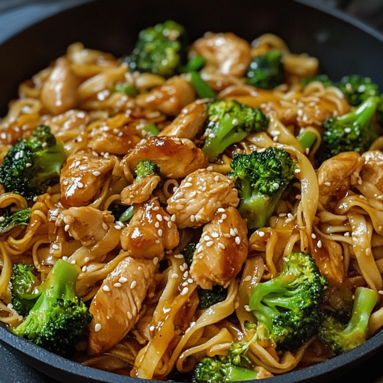 Chicken Stir Fry with Broccoli and Noodles