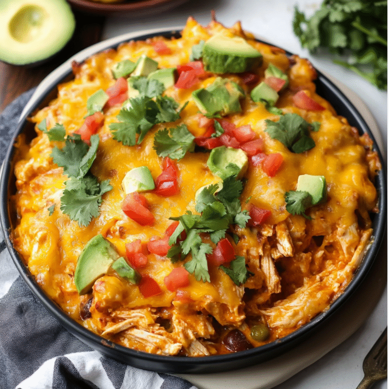 Chicken Taco Casserole: A Flavor-Packed Fiesta in Every Bite