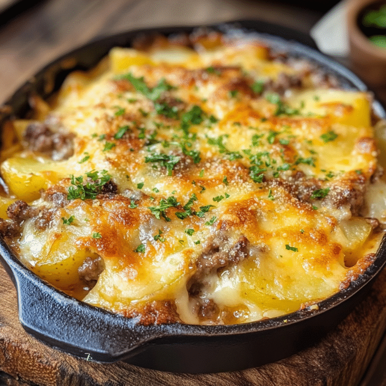 Hearty Hamburger Potato Casserole