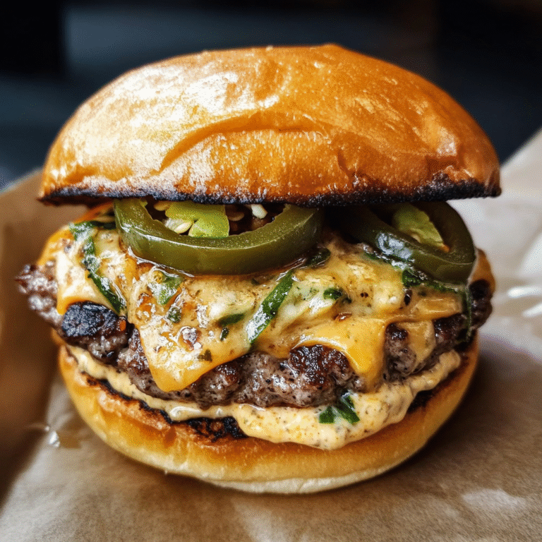 Jalapeño-Onion Smash Burgers