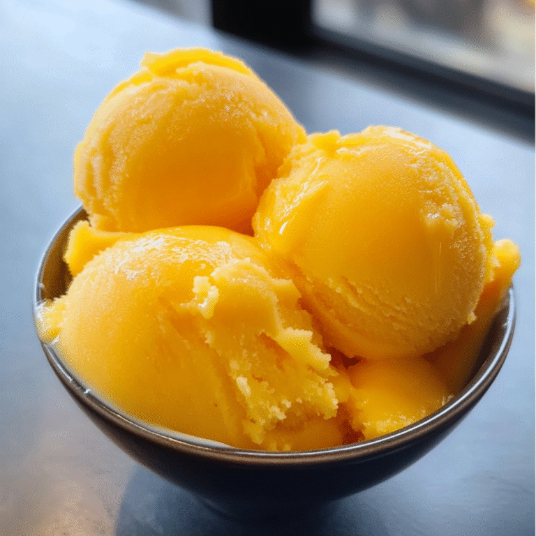 Refreshing Mango Sorbet: A Tropical Delight