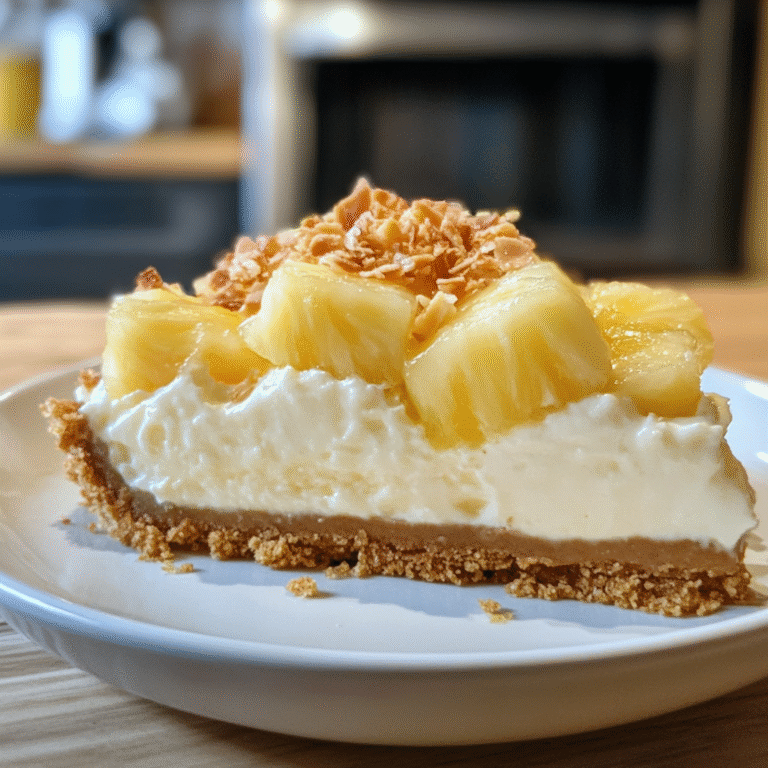 No-Bake Pineapple Heaven Cheesecake Dessert