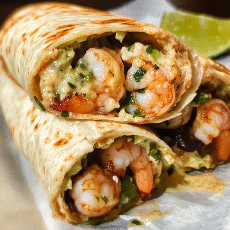 Irresistible Old Bay Shrimp Burritos