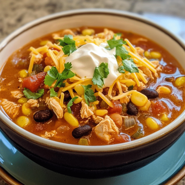Chicken Taco Soup: A Fiesta of Flavors in One Pot