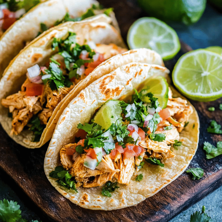 Chicken Tacos with Limes and Cilantro