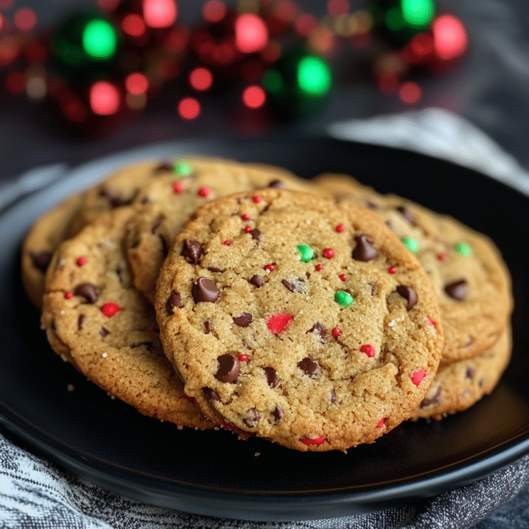 Festive Christmas Chocolate Chip Cookies