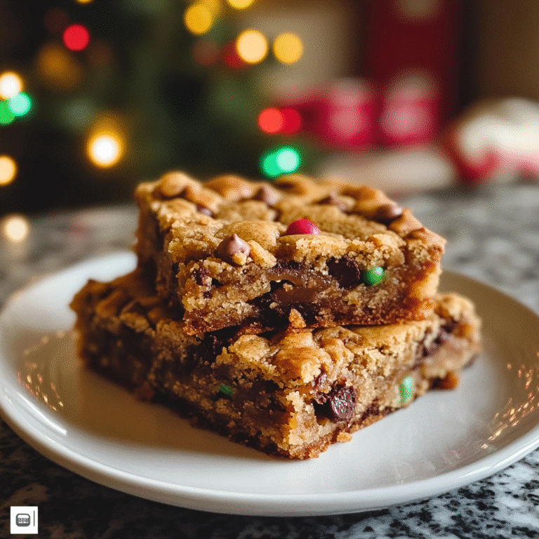 Indulgent Christmas Cookie Bars: A Festive Treat