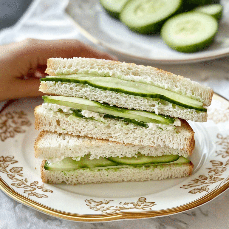 Refreshing Cucumber Tea Sandwiches