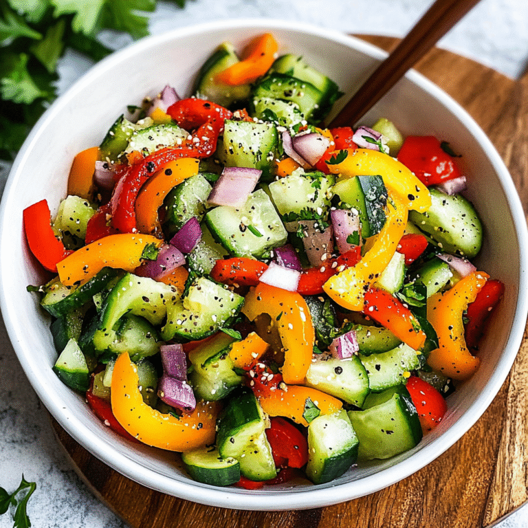 Refreshing Cucumber Pepper Salad: A Delightful Summer Delight