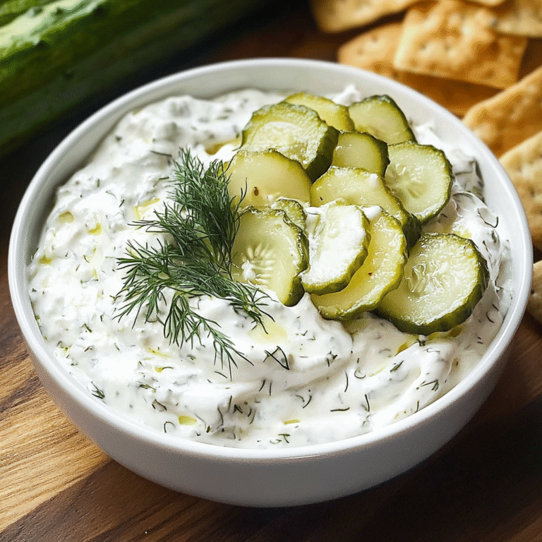 Creamy Dill Pickle Dip: A Flavor Explosion!