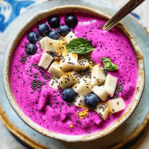 Vibrant Dragon Fruit Smoothie Bowl
