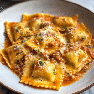 Easy Cheesy Baked Ravioli