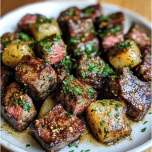 Garlic Butter Herb Steak Bites