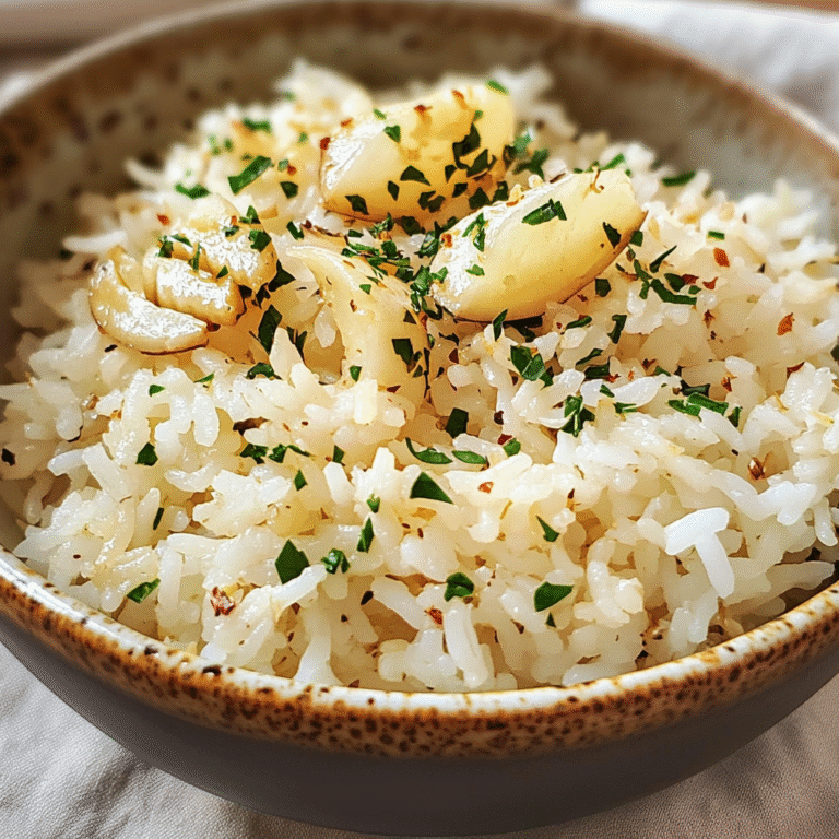 Garlic Butter Rice: The Perfect Side Dish