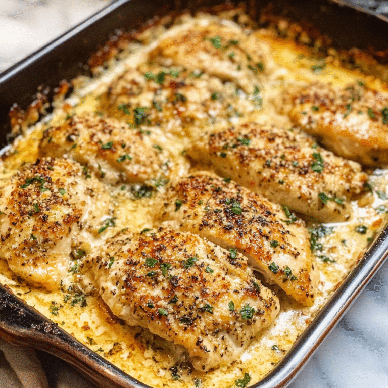 Garlic Parmesan Chicken in Casserole