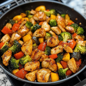 Healthy Chicken and Veggies Skillet