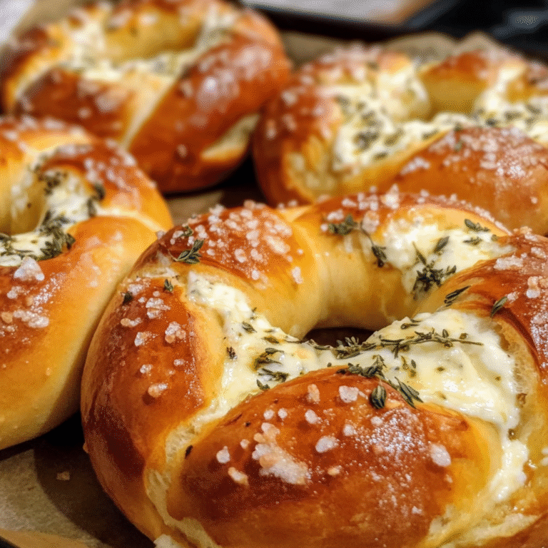 Mozzarella Stuffed Soft Pretzels