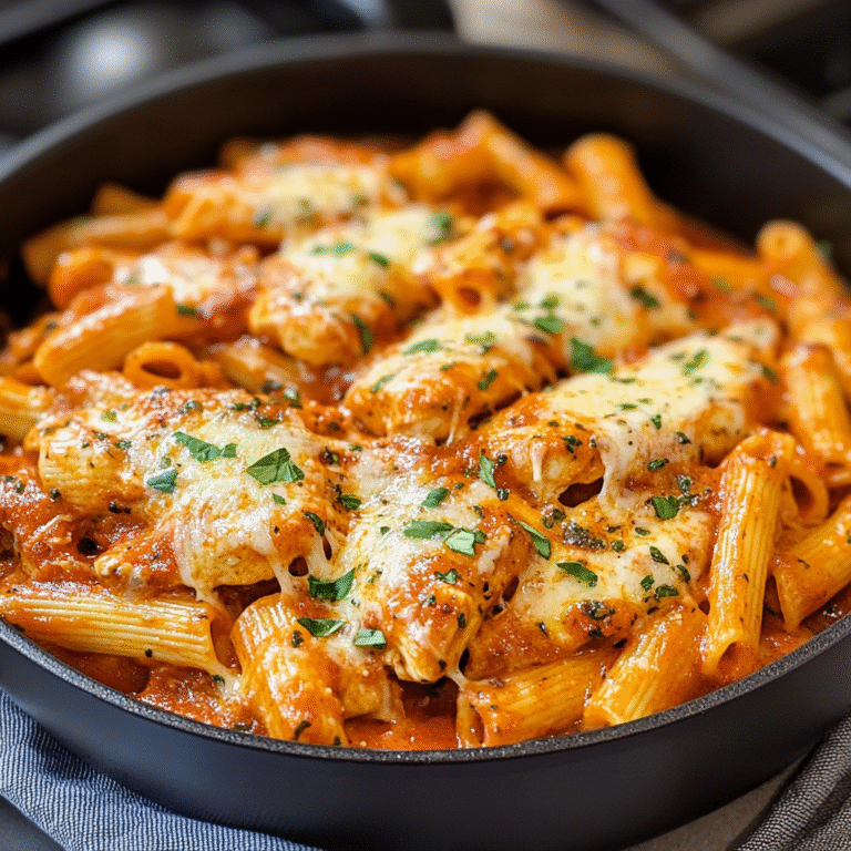 One Pot Chicken Parmesan Pasta