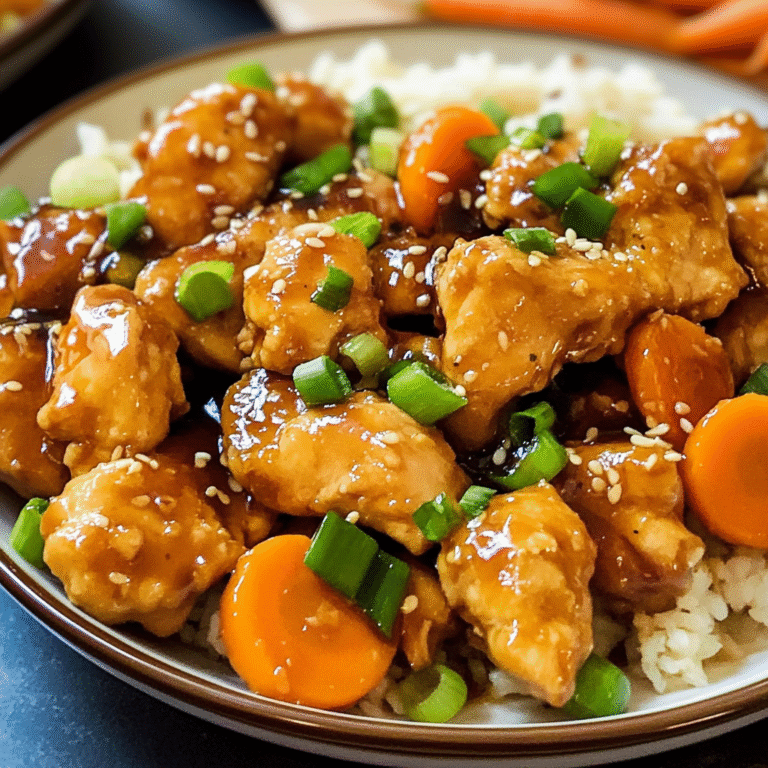 Delightful Orange Chicken with Green Onions and Carrots