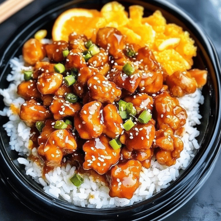 Flavorful Orange Chicken with Fragrant Rice