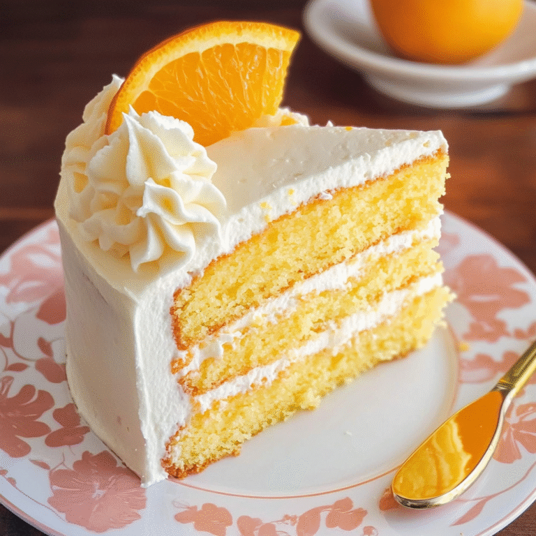 Heavenly Orange Dreamsicle Cake