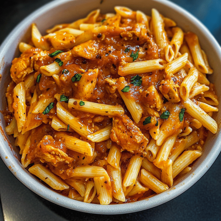 Creamy Pasta and Tender Chicken in a Delectable Sauce