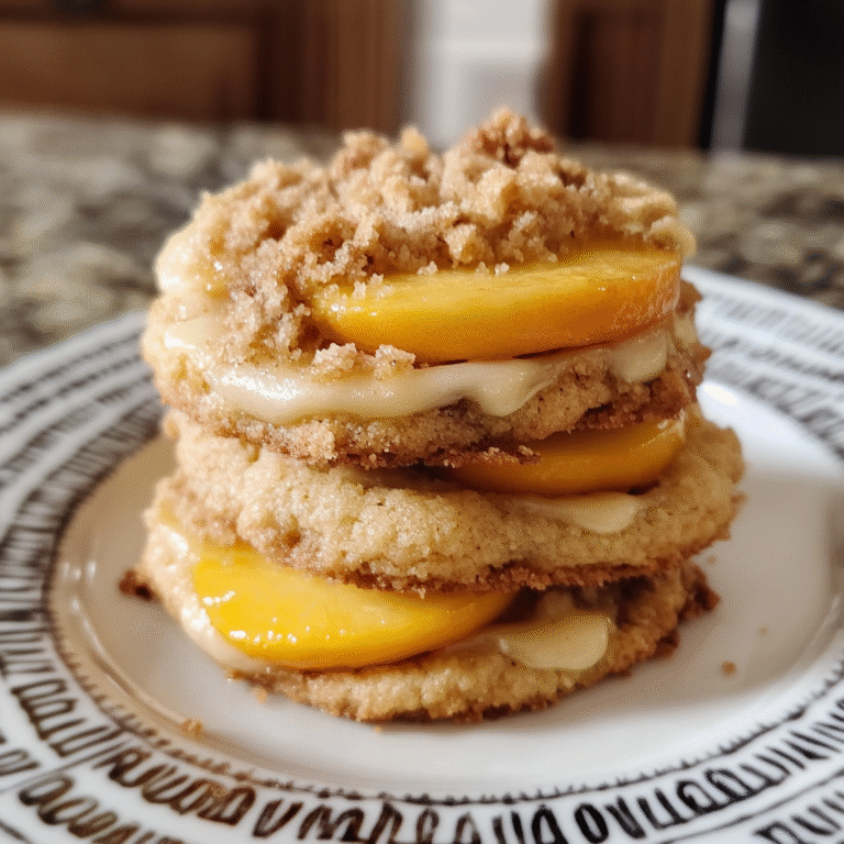 Irresistible Peach Cobbler Cookies