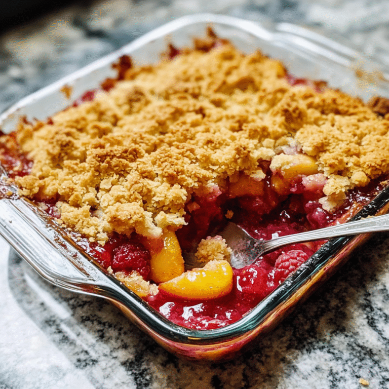 Peach and Raspberry Cobbler: A Delightful Summer Delight