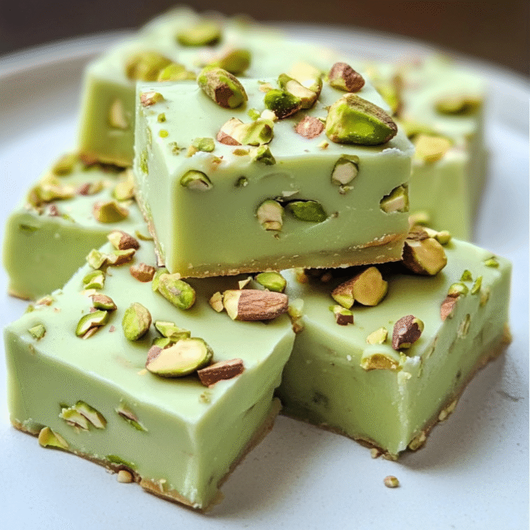 Delectable Pistachio Fudge: A Heavenly Treat