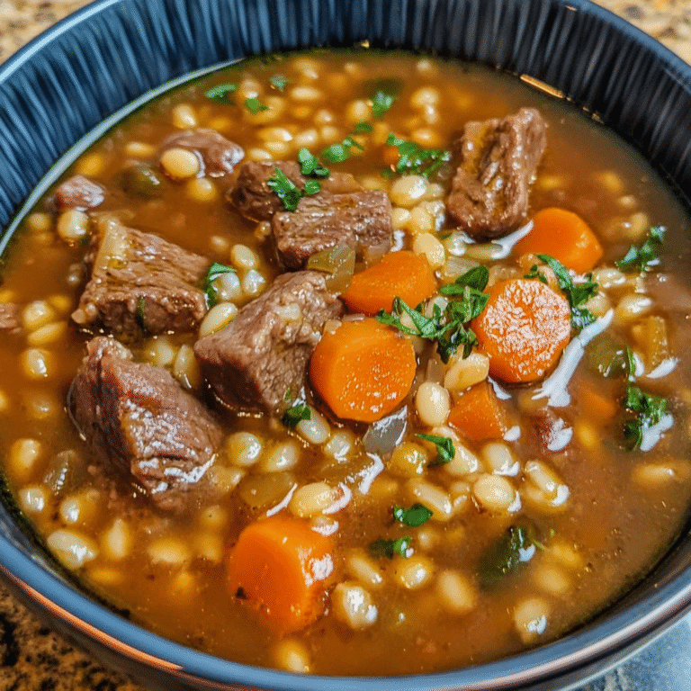 Hearty Beef and Barley Soup: A Comforting Classic