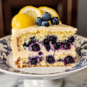 Irresistible Lemon Blueberry Cake