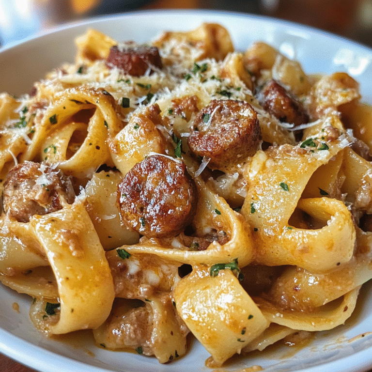 Creamy Pasta with Sausage and Cheese