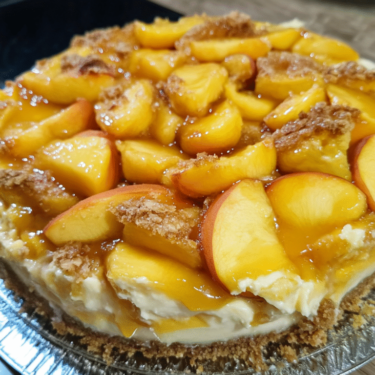 Peach Cobbler Cheesecake Topping: A Delightful Fusion