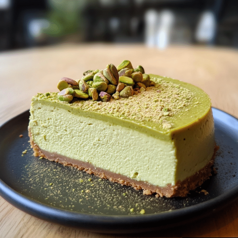 Creamy Pistachio Cheesecake: A Decadent Delight