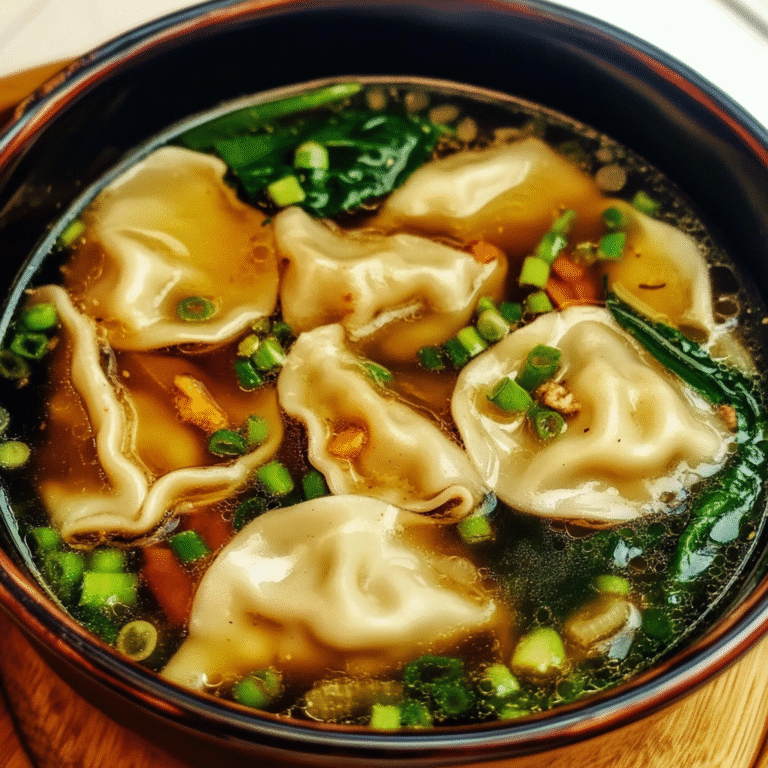 Potsticker Soup: A Comforting Asian-Inspired Delight